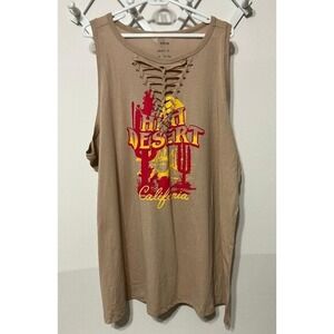 NWT Torrid Women's 5x (28) Hot Summer Tank Top Tan Color High Desert California